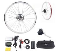 Mqwdxzfes Kit de conversion de vélo électrique arrière 36 V 350 W avec écran LCD et contrôleur, moteur à engrenages sans brosse, kit de vélo électrique pour adulte de 26", VTT / vélo de ville (36 V)