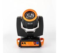 Mqwdxzfes Lampe de scène à tête mobile 230 W 7R DMX512, 16 canaux, faisceau mobile avec 17 gobos, 14 couleurs et 8 prismes, lumière de tête mobile pour scène, discothèque, fête