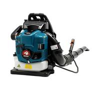 Mqwdxzfes Souffleur à dos 75,6 cc 4 temps 2600 W à essence avec volume d'air 498 CFM, souffleur à essence avec volume d'air de 498 CFM, puissant souffleur à feuilles pour le jardin, 7000 tr/min