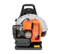 Mqwdxzfes Souffleur à essence pour sac à dos, 65 cm3, 2 temps, 2,7 kW, avec réservoir de 1,8 l, souffleur portable pour le dos, refroidi par air pour feuilles, neige, poussière, 6800 tr/min