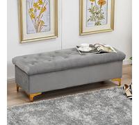 MQXDNFDC Banc ottoman de rangement en velours, banc de rangement rembourré de qualité supérieure, moderne, pour la maison, la chambre à coucher, le salon, le couloir, bancs à chaussures, bancs