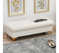 MQXDNFDC Banc ottoman de rangement en velours, banc de rangement rembourré de qualité supérieure, moderne, pour la maison, la chambre à coucher, le salon, le couloir, bancs à chaussures, bancs