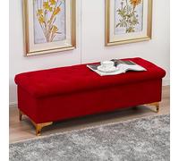 MQXDNFDC Banc ottoman de rangement en velours, banc de rangement rembourré de qualité supérieure, moderne, pour la maison, la chambre à coucher, le salon, le couloir, bancs à chaussures, bancs