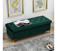 MQXDNFDC Banc ottoman de rangement en velours, banc de rangement rembourré de qualité supérieure, moderne, pour la maison, la chambre à coucher, le salon, le couloir, bancs à chaussures, bancs