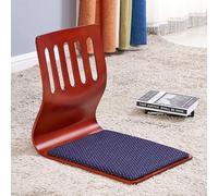 MQXDNFDC Chaise de sol sans pieds, chaise tatami de salon, chaise dossier en baie vitrée, chaise de sol japonaise, canapé paresseux pour la méditation, la lecture (46 x 37 x 43 cm), 17) (3)