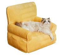 MQXDNFDC Grotte pour chat, tapis futon confortable pour animal de compagnie, maison pour chat chaud, facile à nettoyer, canapé apaisant pour chiens de petite et grande taille, 47 x 40 x 50 cm