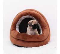 MQXDNFDC Lit doux et chaud pour chien, chat, chiot et chaton avec coussin amovible - Lit d'intérieur portable pour animal domestique - Coussin douillet pour canapé-lit et sol