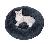 MQXDNFDC Lit en forme de donut pour chien et chat - Tapis confortable épais et chaud en forme de donut pour chien et chat - Lavable en machine - 70 cm (C, 70 cm)