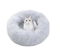 MQXDNFDC Lit en forme de donut pour chien et chat - Tapis confortable pour animal de compagnie épais et chaud - En forme de donut - Lavable en machine - 70 cm (A, 70 cm)