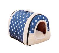 MQXDNFDC Niche confortable pour chien et chat - Niche antidérapante - Chaud et confortable - Avec fermeture éclair - Style A, 35 x 30 x 25 cm