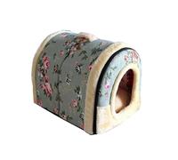 MQXDNFDC Niche confortable pour chien et chat - Niche antidérapante - Chaud et confortable - Avec fermeture éclair - Style E - 42 x 35 x 30 cm