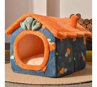MQXDNFDC Niche douillette en peluche chaude et antidérapante, anti-anxiété avec coussin amovible (style B, 48 x 40 x 39 cm)