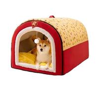 MQXDNFDC Niche portable pour chien et chat d'intérieur - Grand espace - Tapis confortable avec nid lavable - Pour chaton d'intérieur - A, XXL (A, XL)
