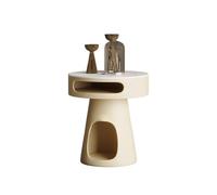 MQXDNFDC Table à thé minimaliste à angle rond pour salon, petite famille, meuble créatif
