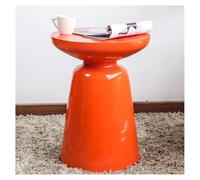 MQXDNFDC Table basse petit canapé petite table basse salon table ronde haute moderne minimaliste petite table mode art table d'appoint ModerCenter table pour salon (couleur : orange) (orange) (orange)