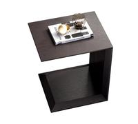 MQXDNFDC Table d'appoint en bois massif en forme de C, petites tables d'appoint pour salon, chambre à coucher, table de canapé pour petits espaces, table de canapé, table de collation rustique, table