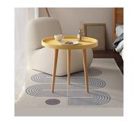 MQXDNFDC Table d'appoint mobile petite table ronde moderne minimaliste salon balcon chambre à coucher simple assemblée petite table basse canapé table d'appoint (couleur : jaune 40 cm) (50 cm jaune)
