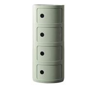 MQXDNFDC Table d'appoint ronde moderne en plastique pour canapé, table de chevet portable pour salon, chambre à coucher, petits espaces décoratifs (vert)