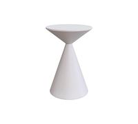 MQXDNFDC Table d'appoint rustique en forme de sablier, table d'appoint ronde en métal, petite table de chevet pour chambre à coucher, salon, petits espaces, table de chevet pour salon (couleur : W
