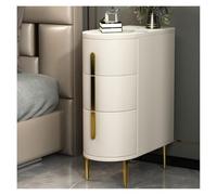 MQXDNFDC Table d'appoint rustique étroite avec tiroir, table d'appoint en bois massif à 3 niveaux pour petit espace, pour salon, chambre à coucher, salon (Co(