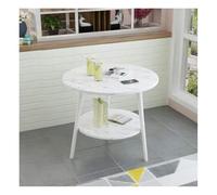 MQXDNFDC Table de canapé pour salon table basse nordique table à fleurs petite table ronde simple moderne petit appartement chambre balcon double créatif mini canapé table d'appoint (couleur : B)