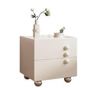 MQXDNFDC Tables d'appoint pour chambre à coucher, table de chevet en bois massif, style italien, minimaliste, armoire de rangement pour chambre à coucher, table de chevet simple, petite table