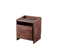 MQXDNFDC Tables d'appoint pour chambre à coucher, table de chevet nordique, minimaliste, moderne, simple, noyer noir, table de chevet en bois massif, table de chevet pour chambre à coucher, table