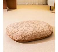 MQXDNFDC Tapis de confort pour animal de compagnie, lit rembourré double face pour chien, lit épais et chaud, amovible lavable, pour chiens de petite et moyenne taille, gris, L (marron, XL)