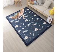 MQXDNFDC Tapis de sol en peluche douce pour chambre à coucher, salon, crèche, pour filles et garçons, tapis antidérapant pour ramper la salle de jeux, tapis décoratif d'intérieur