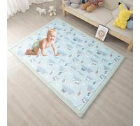 MQXDNFDC Tapis de sol en peluche douce pour chambre à coucher, salon, crèche, pour filles et garçons, tapis antidérapant pour ramper la salle de jeux, tapis décoratif d'intérieur