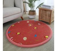 MQXDNFDC Tapis rond doux, durable, tapis antidérapant pour salon, tapis de sol de 2 cm d'épaisseur, tapis de jeu pour enfants, tapis de décoration d'intérieur