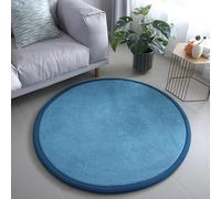 MQXDNFDC Tapis rond doux, durable, tapis antidérapant pour salon, tapis de sol de 2 cm d'épaisseur, tapis de jeu pour enfants, tapis de décoration d'intérieur