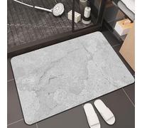 MQXDNFDC Tapis Salle de Bain Antidérapant, Tapis de Bain Diatomite Super Absorbant, Tapis Douche Séchage Rapide, Tapis Grande Taille .Motifs en marbre Grande variété de Designs, Dimensions personnali