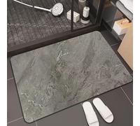 MQXDNFDC Tapis Salle de Bain Antidérapant, Tapis de Bain Diatomite Super Absorbant, Tapis Douche Séchage Rapide, Tapis Grande Taille .Motifs en marbre Grande variété de Designs, Dimensions personnali