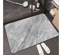 MQXDNFDC Tapis Salle de Bain Antidérapant, Tapis de Bain Diatomite Super Absorbant, Tapis Douche Séchage Rapide, Tapis Grande Taille .Motifs en marbre Grande variété de Designs, Dimensions personnali