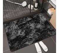 MQXDNFDC Tapis Salle de Bain Antidérapant, Tapis de Bain Diatomite Super Absorbant, Tapis Douche Séchage Rapide, Tapis Grande Taille .Motifs en marbre Grande variété de Designs, Dimensions personnali