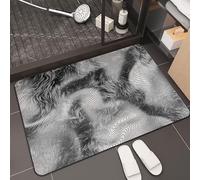 MQXDNFDC Tapis Salle de Bain Antidérapant, Tapis de Bain Diatomite Super Absorbant, Tapis Douche Séchage Rapide, Tapis Grande Taille .Motifs en marbre Grande variété de Designs, Dimensions personnali