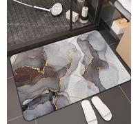 MQXDNFDC Tapis Salle de Bain Antidérapant, Tapis de Bain Diatomite Super Absorbant, Tapis Douche Séchage Rapide, Tapis Grande Taille .Motifs en marbre Grande variété de Designs, Dimensions personnali
