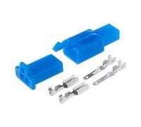 MQXFCZUX 1/5/10/20 Set Male Female 2.8mm Series Wire Harness Motorcycle Sensor Connector Automotive Cable Socket 6030-2981 6040-2111(Blue,20Set)