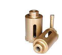 MQXFCZUX 1PC 6-60mm M10 Thread Dry Brazed Diamond Drilling Core Bit Ceramic Tile Hole Saw Granite Marble Drill Bits (Size : 16mm) MQXFCZUX