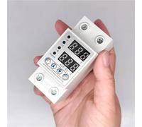 MQXFCZUX 1Pcs Adjustable Over Voltage Under Voltage Reclosing 40A 63A 230V Protector Relay Limit Over Current Protection Dual Digital Display(40A)