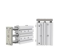 MQXFCZUX 1pcs MGPM16 MGPL16 MGPA16 Pneumatic Cylinder Compact Guide cylinderThin Three axis air with Guide rod-10Z-20Z-25-30-40-50-60-75-100Z(25mm Stroke,MGPM16) MQXFCZUX