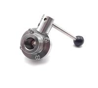 MQXFCZUX 304 Stainless Steel KF25 Vacuum Manual Valve Cut-Off Flow Controller Suitable for Vacuum Pipelines