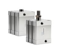 MQXFCZUX ADN50*5/10/15/20/25/30/45/50/60/70/80/90/100-A-P-A Male Female Double Action ADN Smal Lsquare Air Pneumatic Cylinder(ADN50x90,External Thread) MQXFCZUX