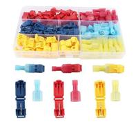 MQXFCZUX Connecteur de Fil de Robinet en T, cosse de Fil Auto-dénudante à épissure Rapide, kit de tri de cosses mâles isolées