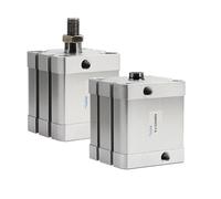 MQXFCZUX Pneumatic Cylinder ADN63X5/10/15/20/25/30/45/50/80/90/100-A-P-A Double-Action ADN Small Square Pneumatic Cylinder(ADN63x15,External Thread) MQXFCZUX