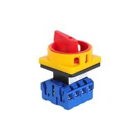 MQXFCZUX YMD11 3P 690V 25/32/40/63/80/100A Isolator Switch Padlock Disconnect Selector with on-Off Panel Power Control Replace LW30(4P,32A-10x38 Holder-Fuse)