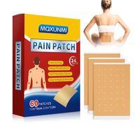 MQXUNMI 60 patchs anti - douleur, patchs chauds pour les douleurs musculaires et articulaires dans les genoux, le dos, les articulations et les épaules, soulagement rapide et ciblé jusqu'à 24 heures