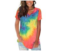 MQYXGS Chemisier rétro pour femme - Imprimé batik - Col en V - Grande taille - Chemise décontractée - Confortable - Bleu - Gris - Rose - Violet - Rouge - Vert - Jaune - S M L XL XXL 3XL, Rouge 1, XXXL