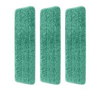 MQZHUK 3pcs tampons de Nettoyage en Microfibre Mop Remplacement Rectangle Serpillères Mop Remplacement des tampons - pour serpillères Plates, serpillères Velcro-45x10cm,Vert.